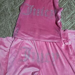 Juicy Couture Pink Velour Ensemble